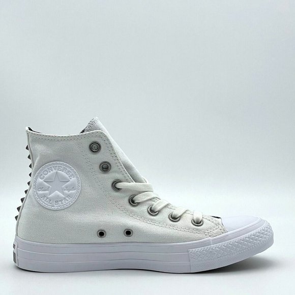 Converse Shoes - Converse Chuck Taylor All Star High Top White Black Studded Shoes